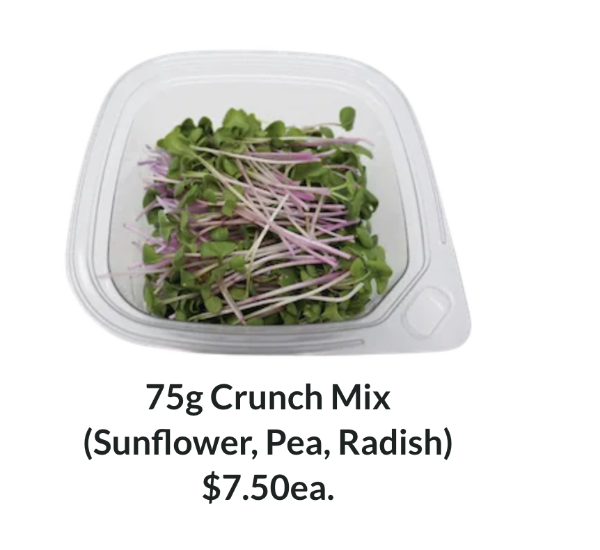 75g Crunch Mix Microgreens punnet